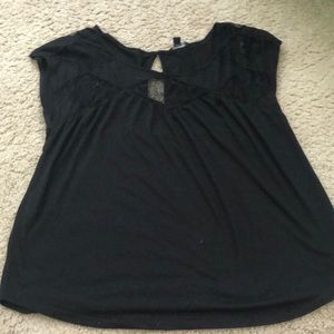 Black American Eagle cutout top